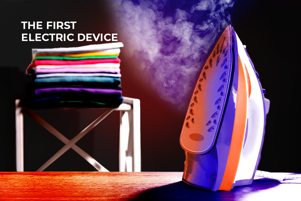 When was the first electrical appliance invented?